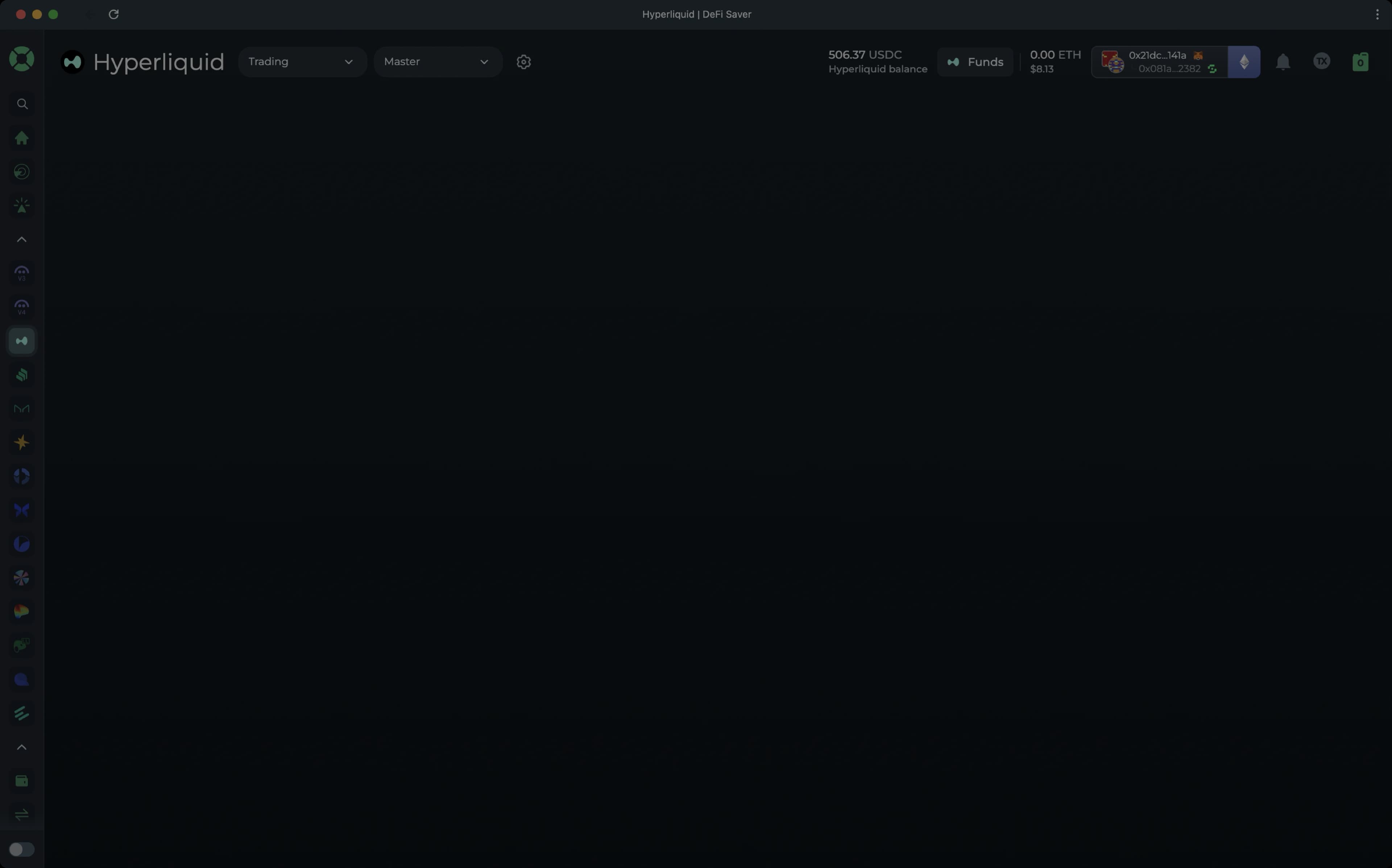 Hyperliquid interface